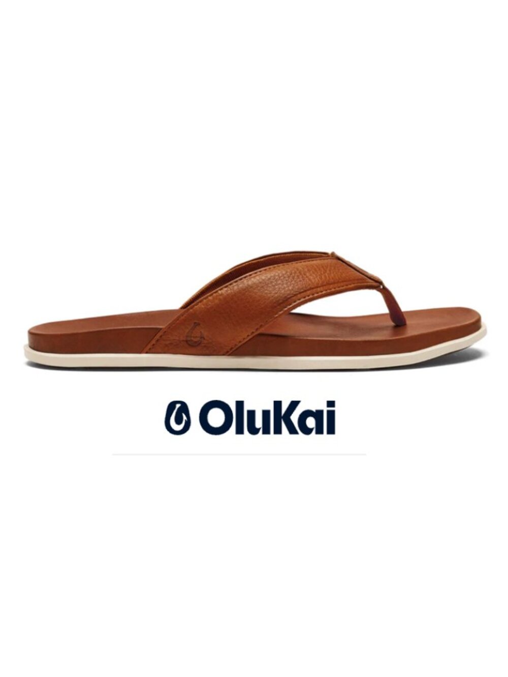 OluKai 'Olali Men's Flip Flops Brown (12)